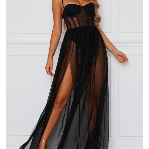 🌟BLACK MAGIC WOMAN🌟Bustier Bodysuit Maxi - Picture 4 of 9